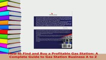 PDF  How to Find and Buy a Profitable Gas Station A Complete Guide to Gas Station Business A  EBook