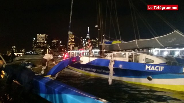 Voile. L'arrivée victorieuse de François Gabart à New York