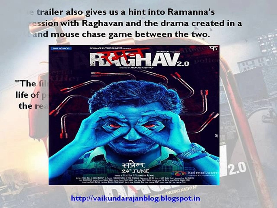 Vaikundarajan Reviews The Trailer Of Raman Raghav 2.0