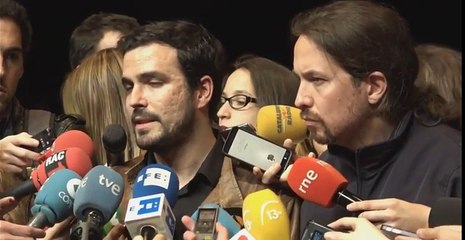 PABLO IGLESIAS y ALBERTO GARZÓN - Rueda de Prensa acuerdo PODEMOS-IU (09_05_2016)