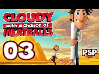 Cloudy With A Chance Of Meatballs Walkthrough Part 3 (PSP) World 2 ~ Level 1 & 2