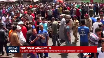 I.S. says carried out Baghdad bombing that killed at least 64 people