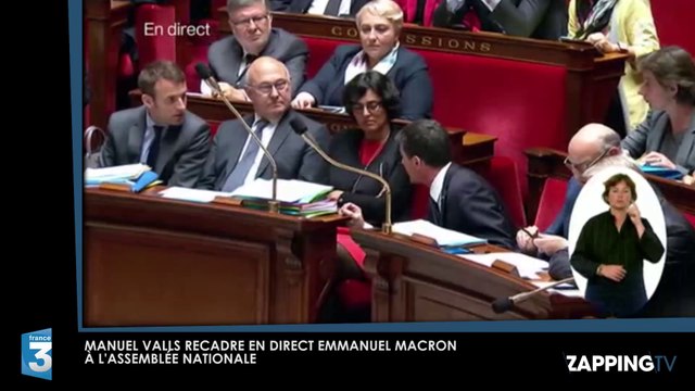 Manuel Valls recadre violemment Emmanuel Macron en direct à l’Assemblée nationale (Vidéo)