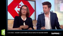 C à Vous : Violent clash entre Cécile Duflot et Maxime Switek (Vidéo)