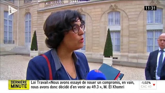 Myriam El Khomri compare les frondeurs à des élus de droite