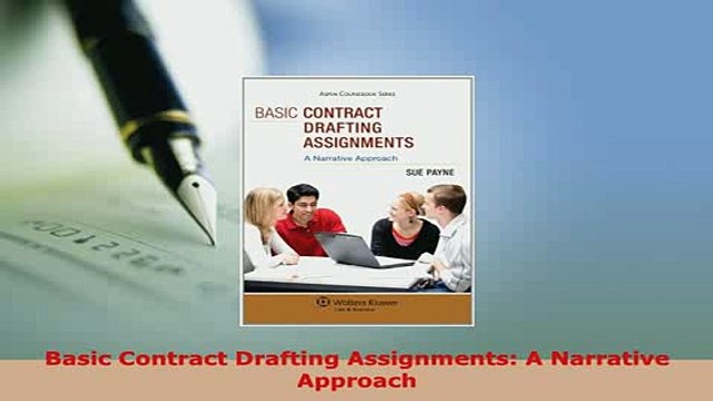 Download Basic Contract Drafting Assignments A Narrative Approach Free Books