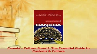 PDF  Canada  Culture Smart The Essential Guide to Customs  Culture Free Books