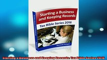 EBOOK ONLINE  Starting a Business and Keeping Records Tax Bible Series 2016 READ ONLINE