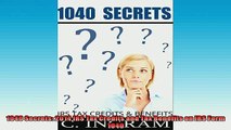FREE PDF  1040 Secrets 2014 IRS Tax Credits and Tax Benefits on IRS Form 1040  BOOK ONLINE
