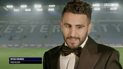 Mahrez après avoir été élu meilleur joueur du club par les fans !
