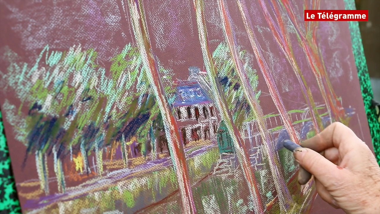 Lannion. Le Léguer, théâtre d'un cours de pastel !