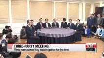 Three parties agree to pass pending bills of 19th assembly on May 19th plenary session