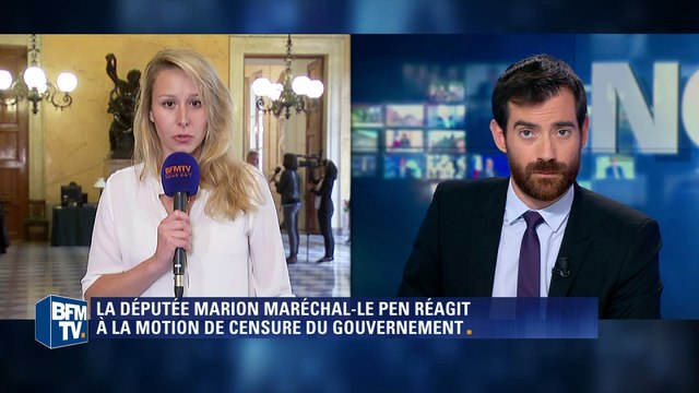 Marion Maréchal-Le Pen votera une motion de censure qu'elle soit de droite ou de gauche