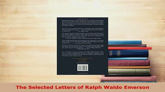 Download The Selected Letters of Ralph Waldo Emerson EBook