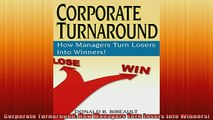 Downlaod Full PDF Free  Corporate Turnaround How Managers Turn Losers Into Winners Full EBook