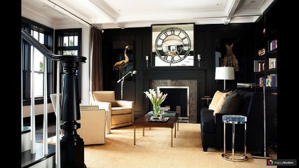 Дизайн черно-белой гостиной: 44 вариантов