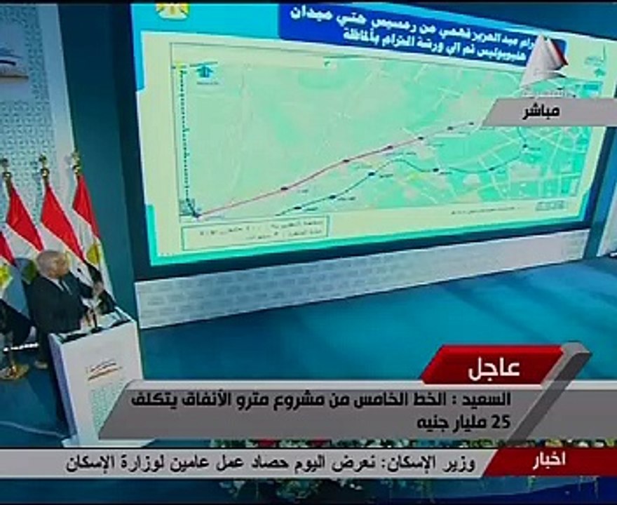 بالفيديو ..جلال السعيد: الخط الخامس لمترو الانف...