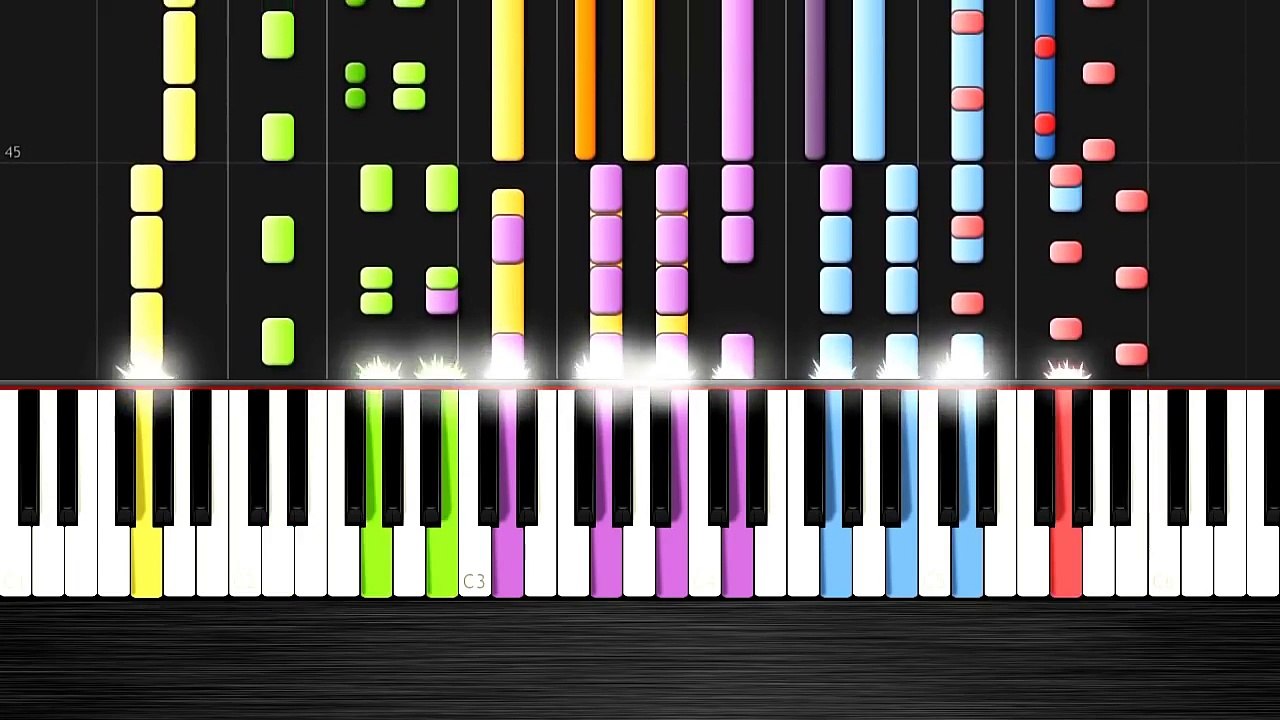 Enrique Iglesias - Bailando - IMPOSSIBLE REMIX by PlutaX - Piano - Synthesia