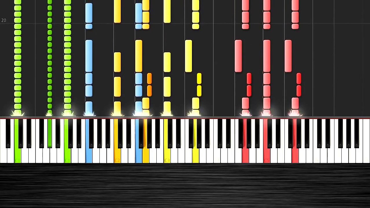 Martin Garrix - Animals - IMPOSSIBLE REMIX by PlutaX - Piano - Synthesia