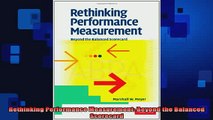 FREE EBOOK ONLINE  Rethinking Performance Measurement Beyond the Balanced Scorecard Online Free