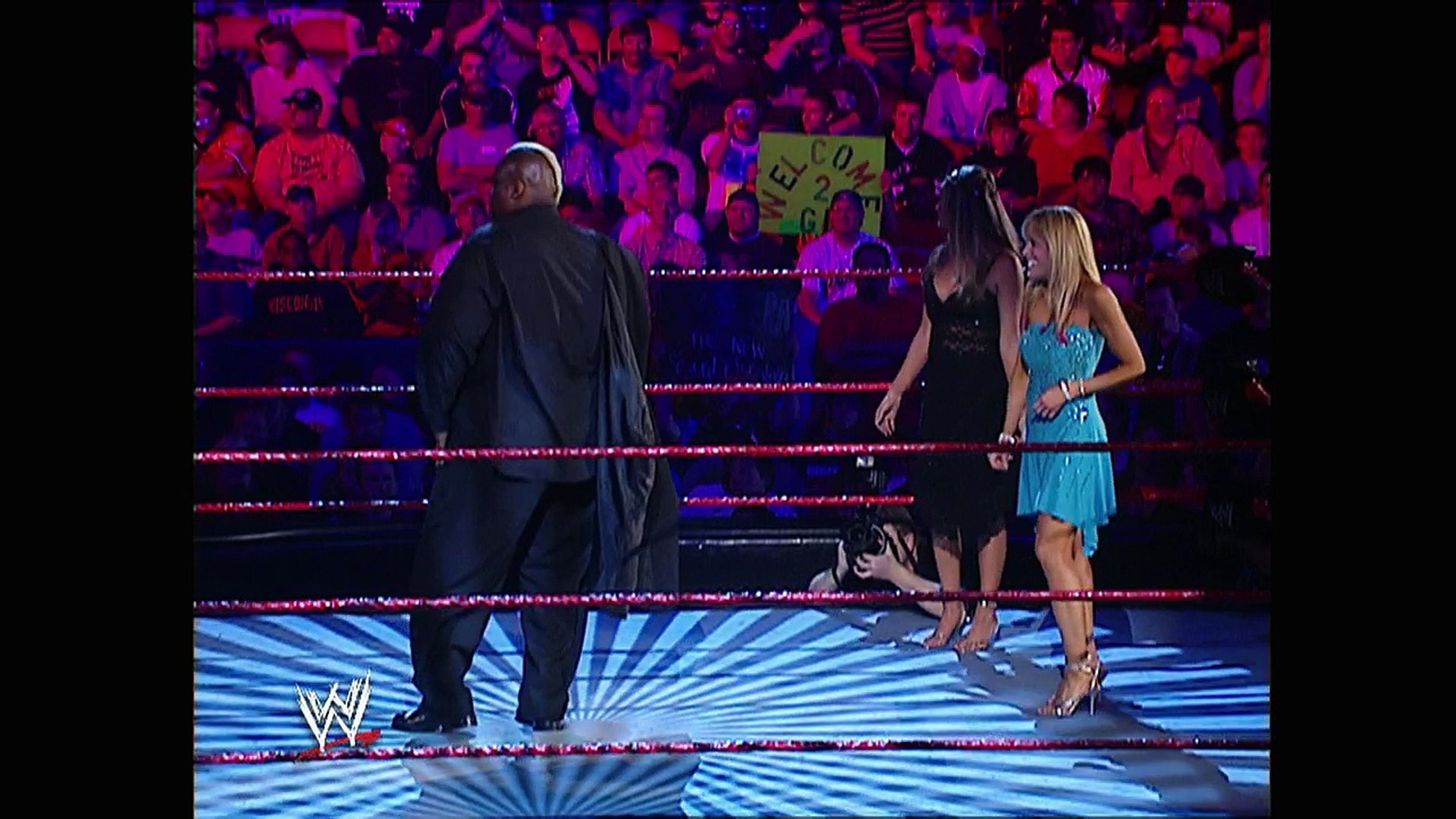 Maria, Viscera, Lilian Garcia and Jonathan Coachman Segment