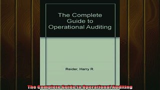 EBOOK ONLINE  The Complete Guide to Operational Auditing  BOOK ONLINE