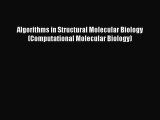 PDF Algorithms in Structural Molecular Biology (Computational Molecular Biology)  EBook