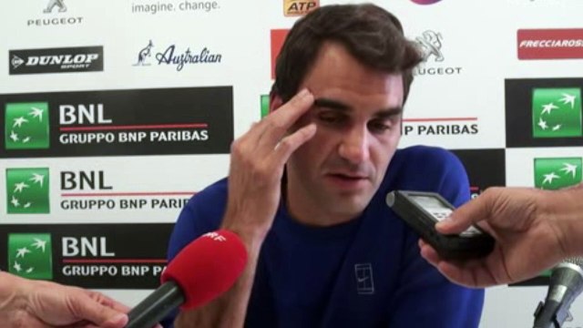 ATP - Rome 2016 - Roger Federer : J'ai pris un petit risque mais c'était un très bon match pour moi