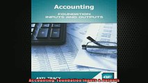 FREE PDF  Accounting Foundation Inputs  Outputs  DOWNLOAD ONLINE
