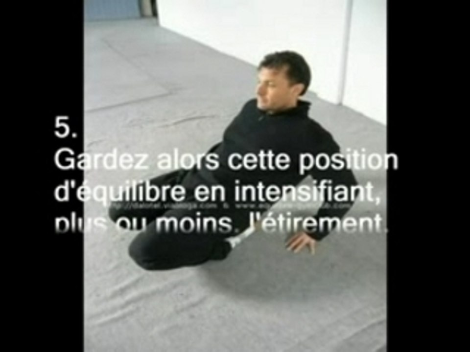 Stretching étirement assouplissement : jambier antérieur