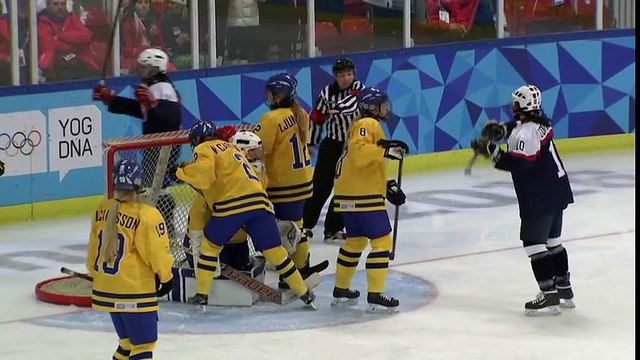 Ice Hockey - Women's Preliminaries - Sweden vs Slovakia Lillehammer 2016 Youth Olympic Games