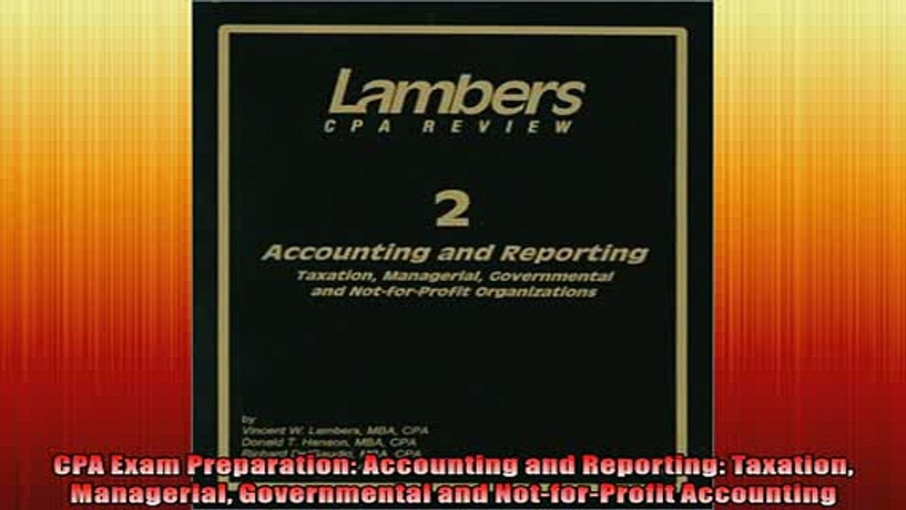 EBOOK ONLINE  CPA Exam Preparation Accounting and Reporting Taxation Managerial Governmental and  FREE BOOOK ONLINE