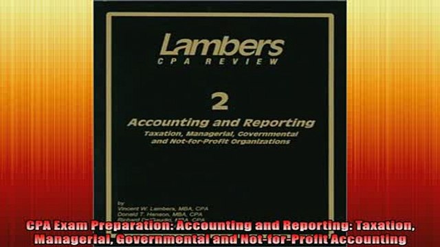 EBOOK ONLINE CPA Exam Preparation Accounting and Reporting Taxation Managerial Governmental and FREE BOOOK ONLINE