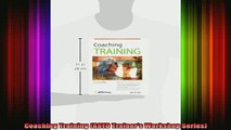READ book  Coaching Training ASTD Trainers Workshop Series Online Free