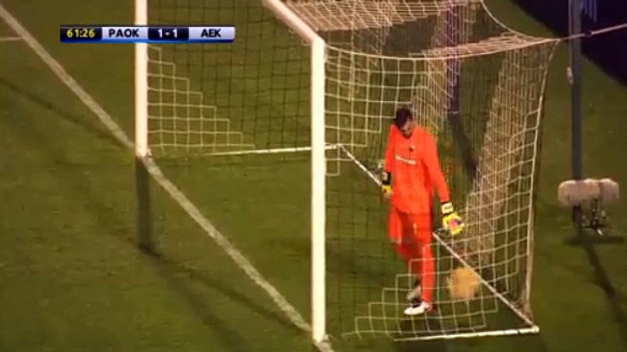 Rodrigues GOAL - PAOK VS AEK (1-1) -  11/05/2016
