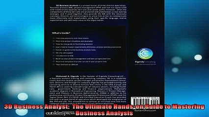 READ book  3D Business Analyst  The Ultimate Handson Guide to Mastering Business Analysis  FREE BOOOK ONLINE