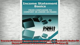 READ book  Income Statement Basics From Confusion to Comfort in Under 30 Pages Financial Statement  BOOK ONLINE