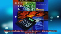 EBOOK ONLINE  Keeping Financial Records for Business  Working Papers Chapters 19  BOOK ONLINE