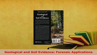 Download  Geological and Soil Evidence Forensic Applications Free Books
