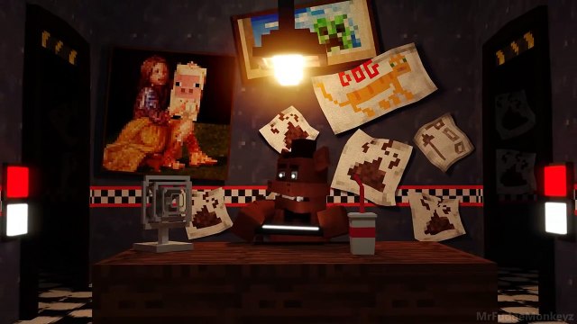 FNAF with Minecraft Annoying Villagers Original Five Nights at Freddy s Minecraft Animation