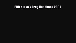 Download PDR Nurse's Drug Handbook 2002  Read Online