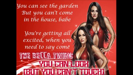 The Bella Twins WWE Theme Song - You Can Look (lyrics)