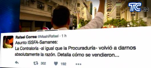 Presidente Correa se refiere el caso ISSFA