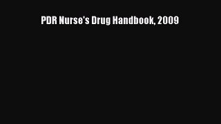 PDF PDR Nurse's Drug Handbook 2009 Free Books