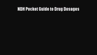 PDF NDH Pocket Guide to Drug Dosages  EBook