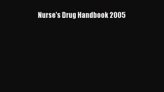 PDF Nurse's Drug Handbook 2005 Free Books