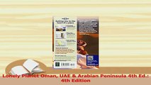 Download  Lonely Planet Oman UAE  Arabian Peninsula 4th Ed 4th Edition  Read Online