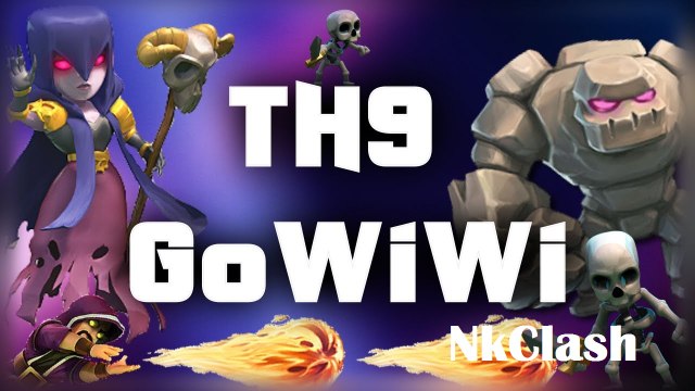 Clash of Clans GOWIWI TH9 3 STAR WAR STRATEGY Best Attack Strategy For War And Pushing