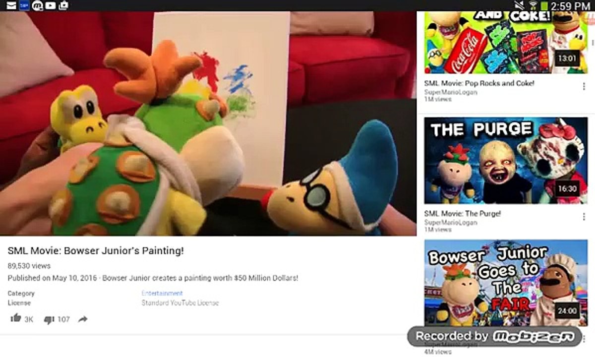 Aidan reacts to SML bowser jr's painting