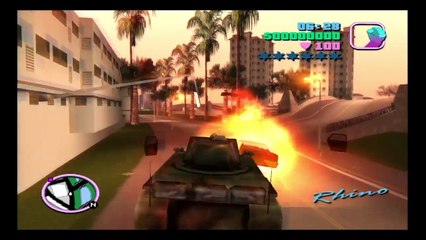 Grand Theft Auto: Vice City tank rampage EPIC FAIL jacqueill is playing